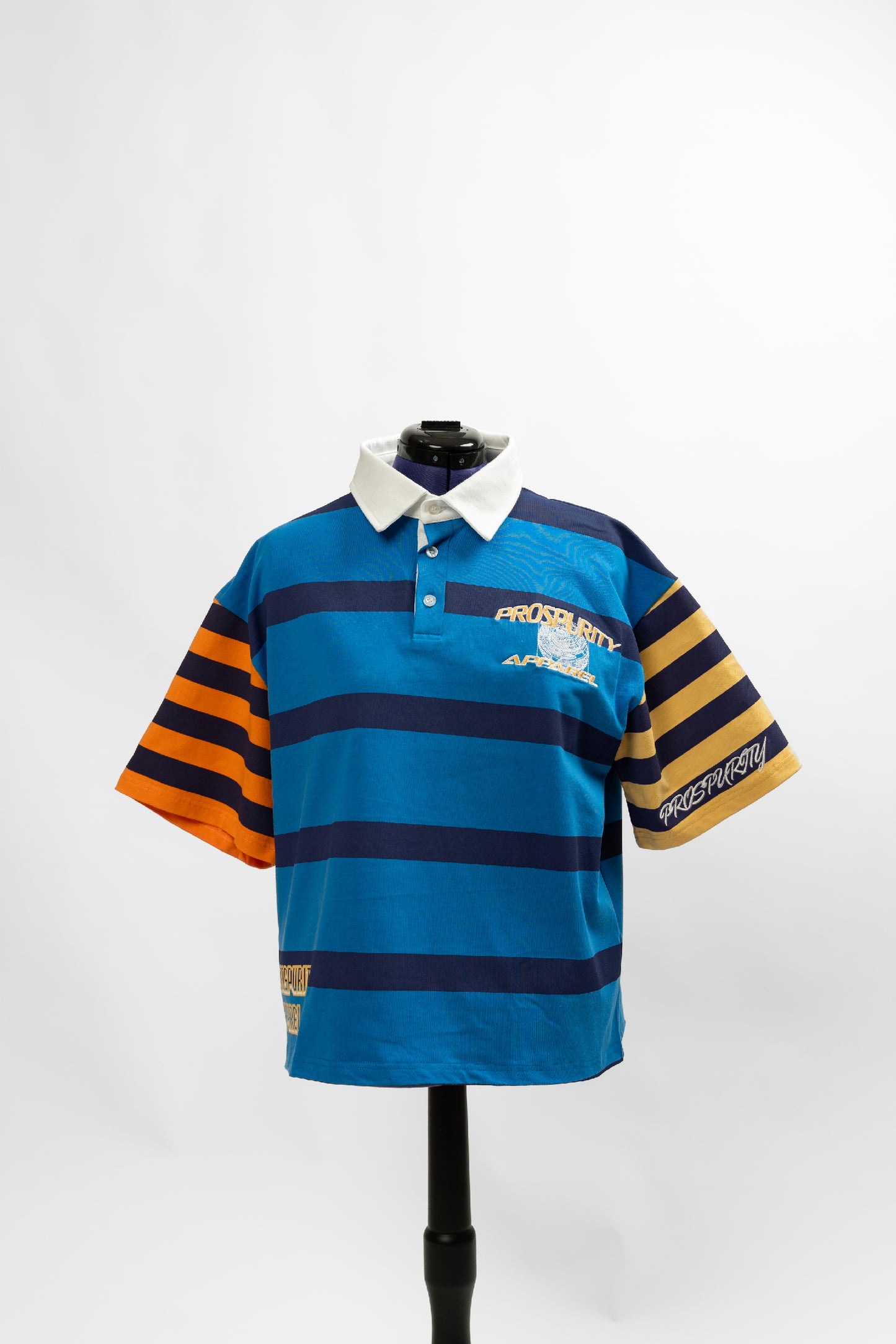 VIVID Rugby Shirt Dark Blue/ Light Blue Body