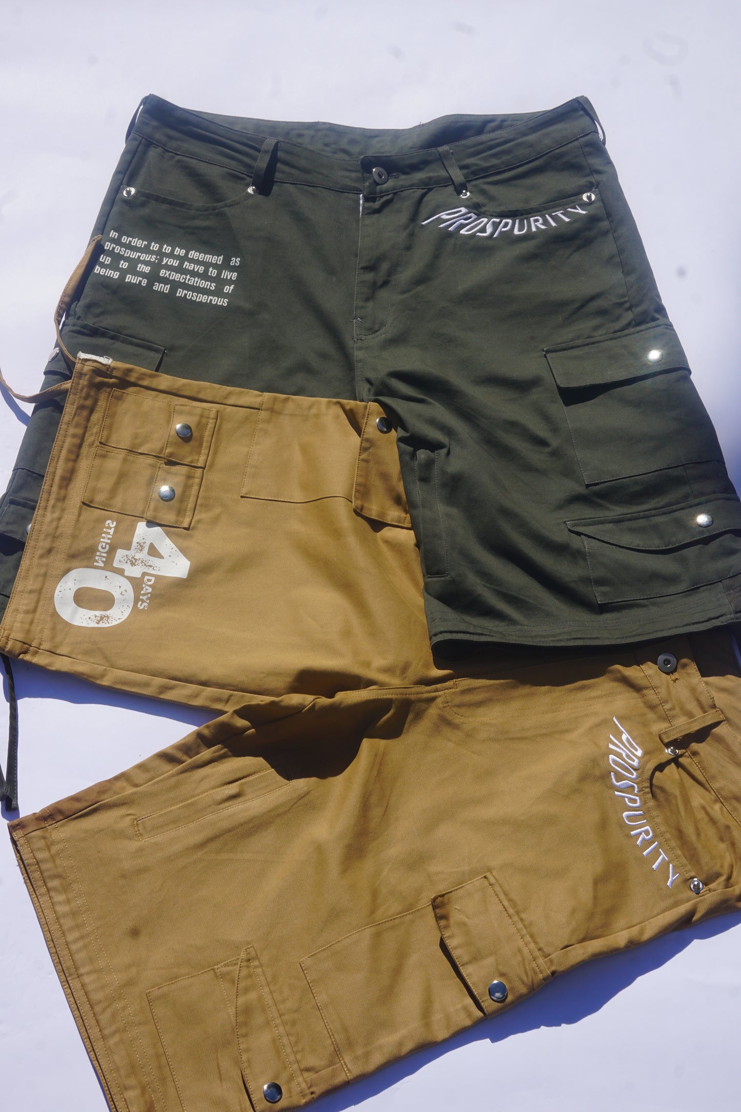 PROSPUROUS Oversized Cargo Shorts