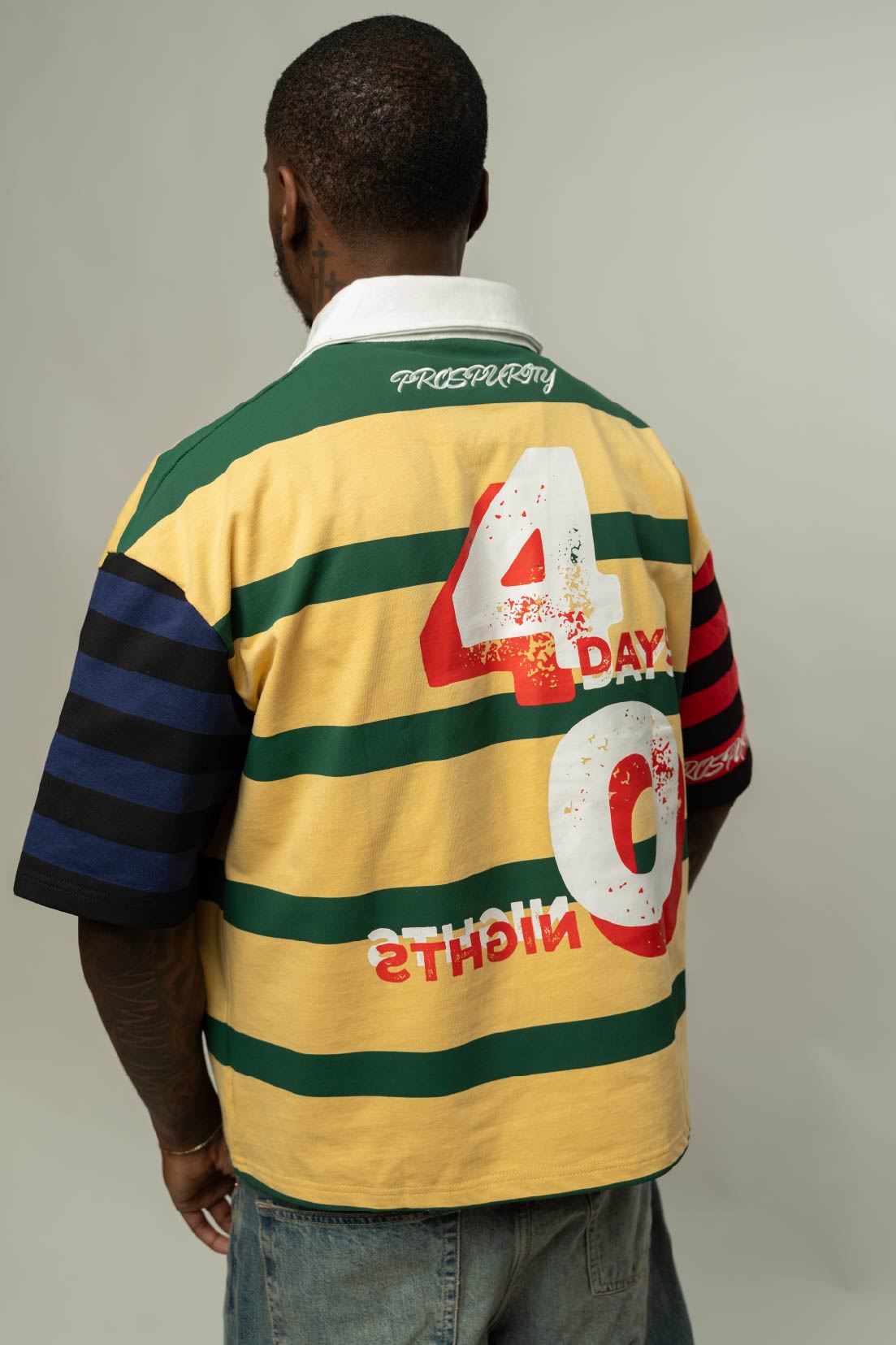 VIVID Rugby Shirt Yellow/ Green Body